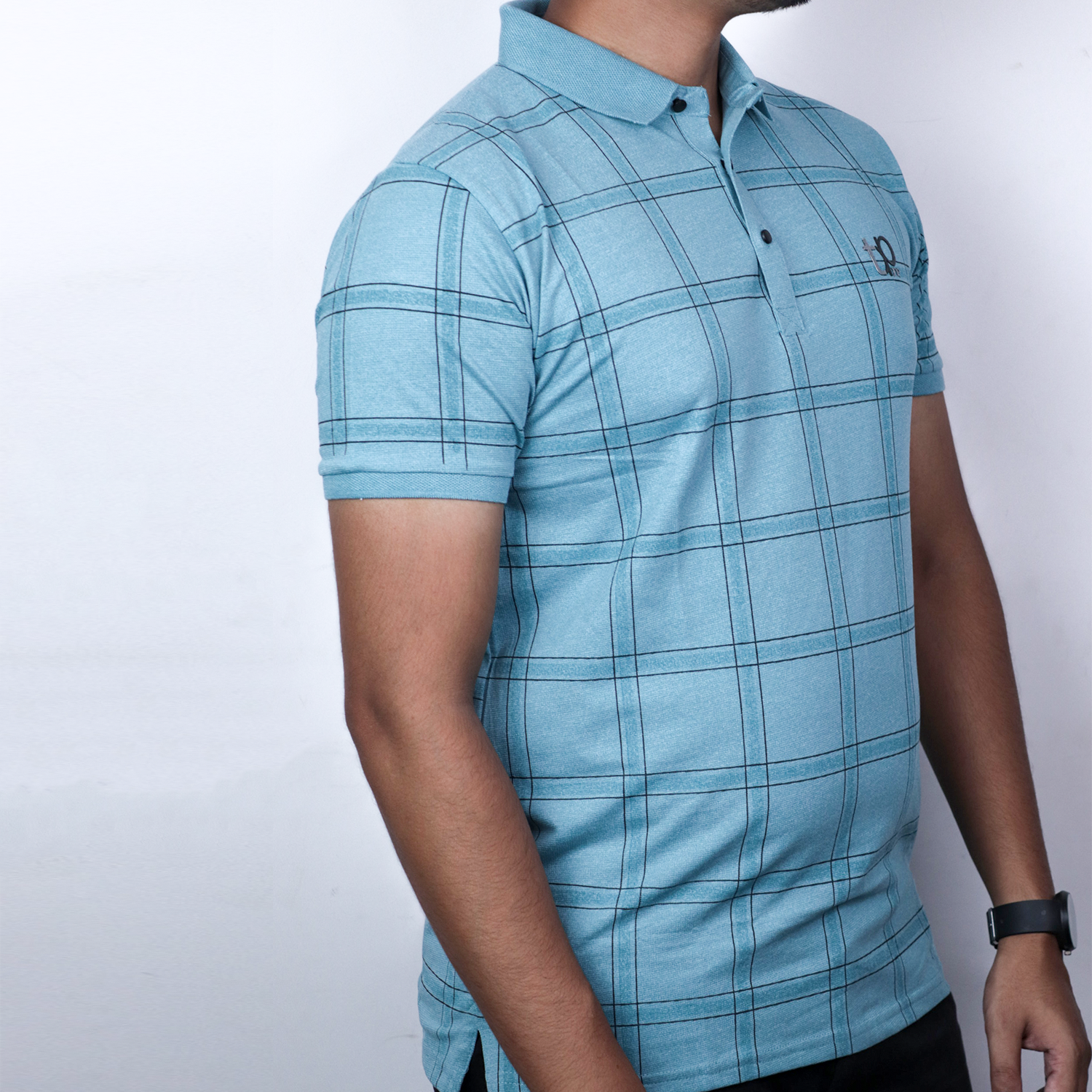 TOP ONE Striped Cotton Polo T Shirt