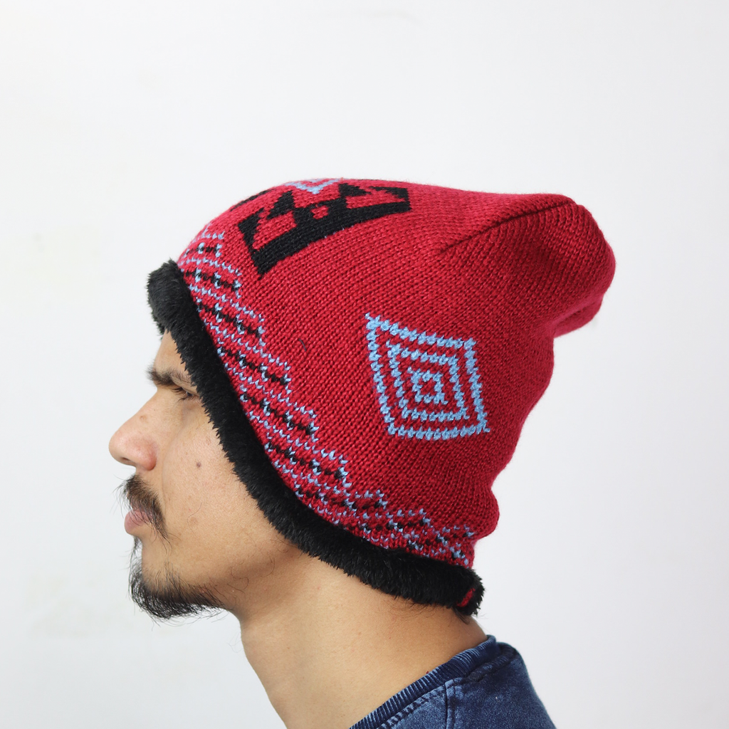 Soft Warm Inner Cashmere Design Beanie
