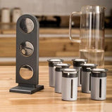 Magnetic Spice Rack Stand with 6pcs Container