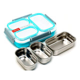 3 Compartment Stainless Steel Lunch Box (6546852610082)