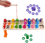 Wooden Puzzling & Fishing Toy