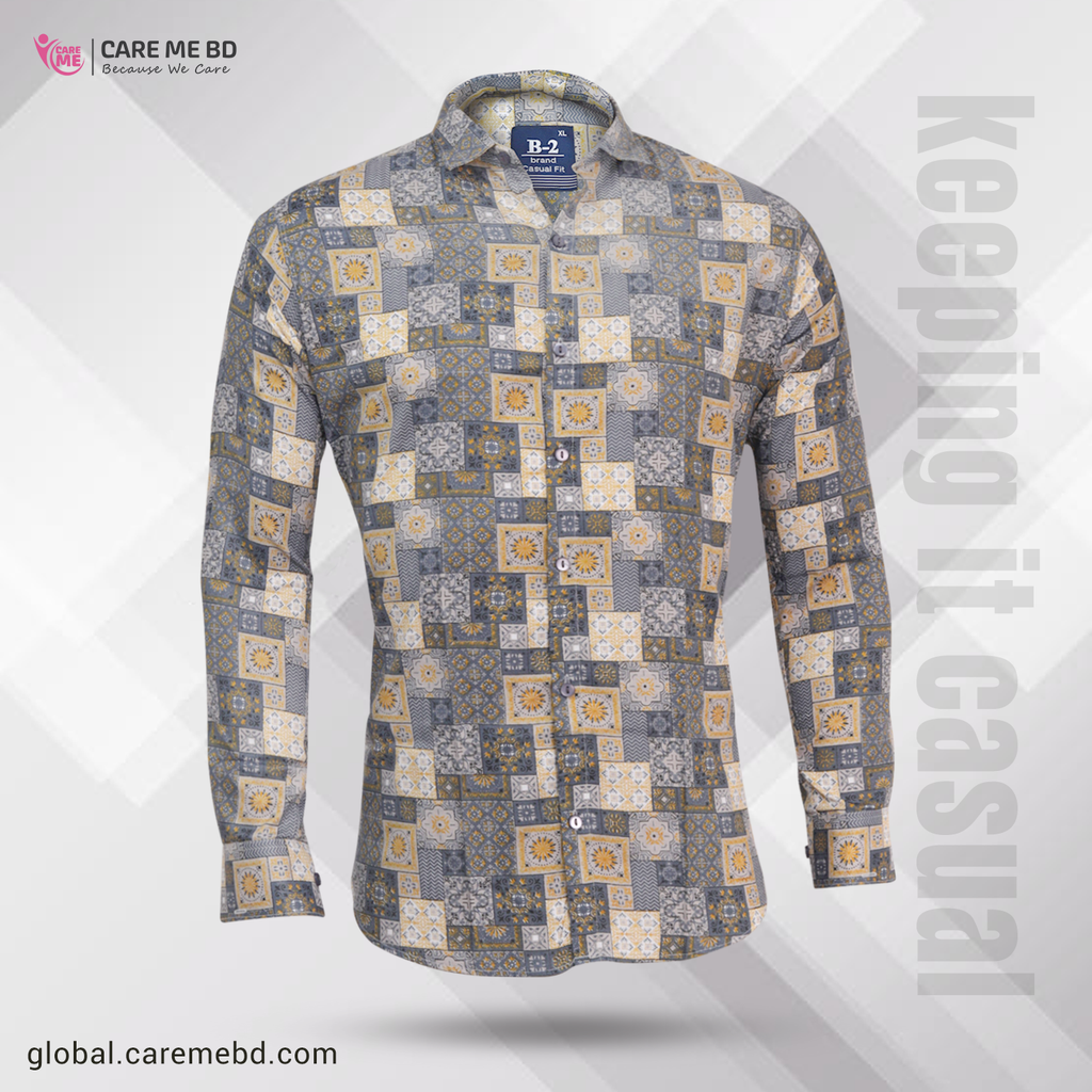 Floral Printed Comfortable Casual Full Shirt