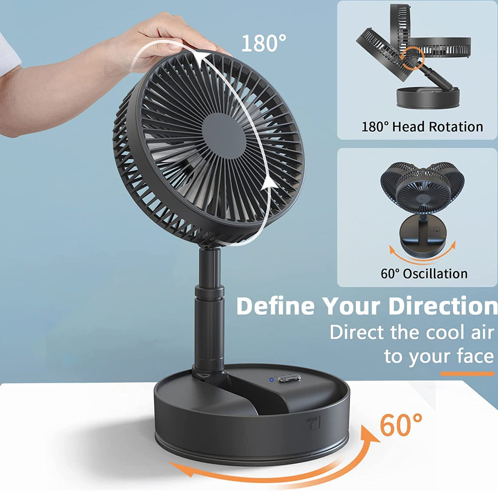 3 Speeds Adjustable Portable Folding Fan Care Me