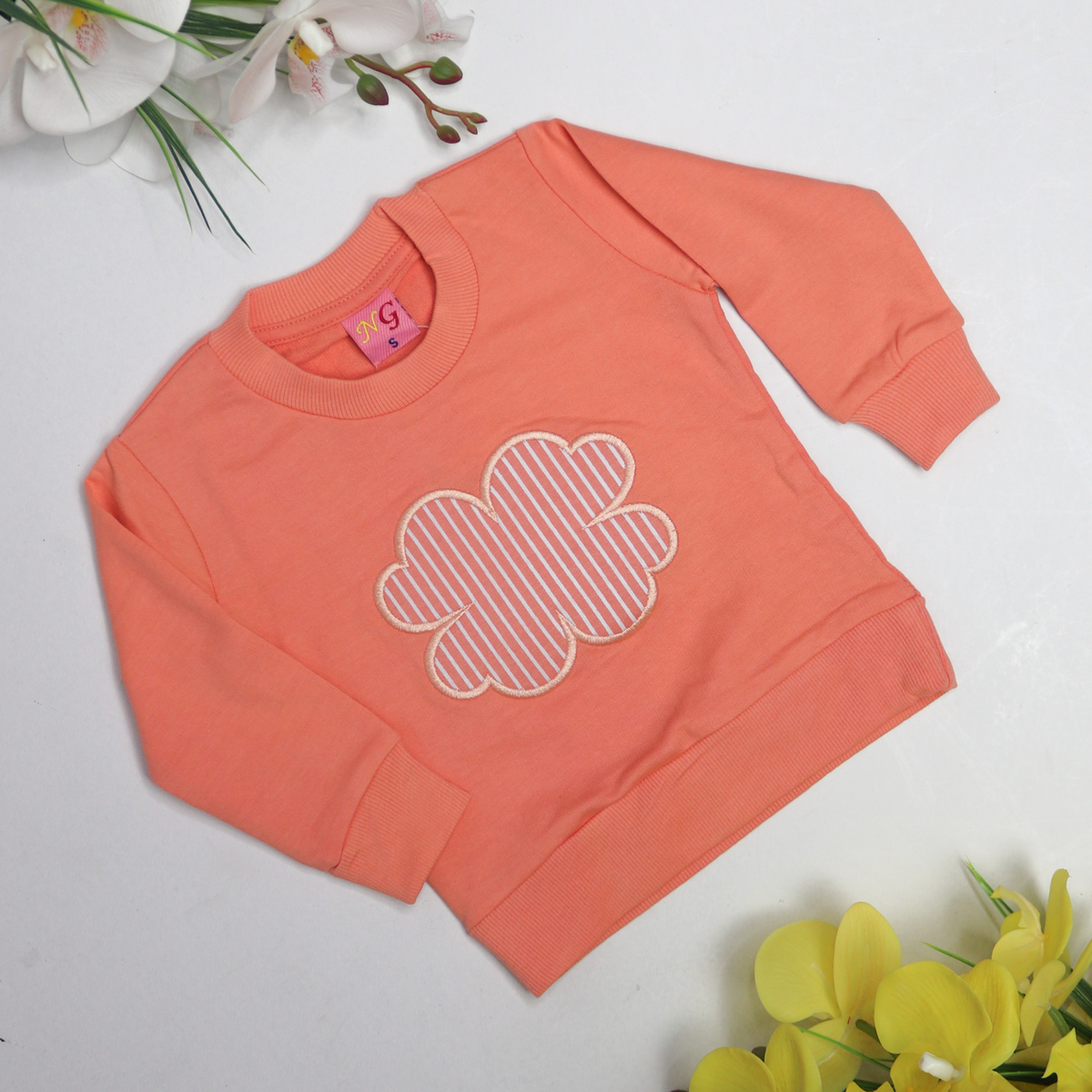 Cloud Design Sweatshirt for Kids