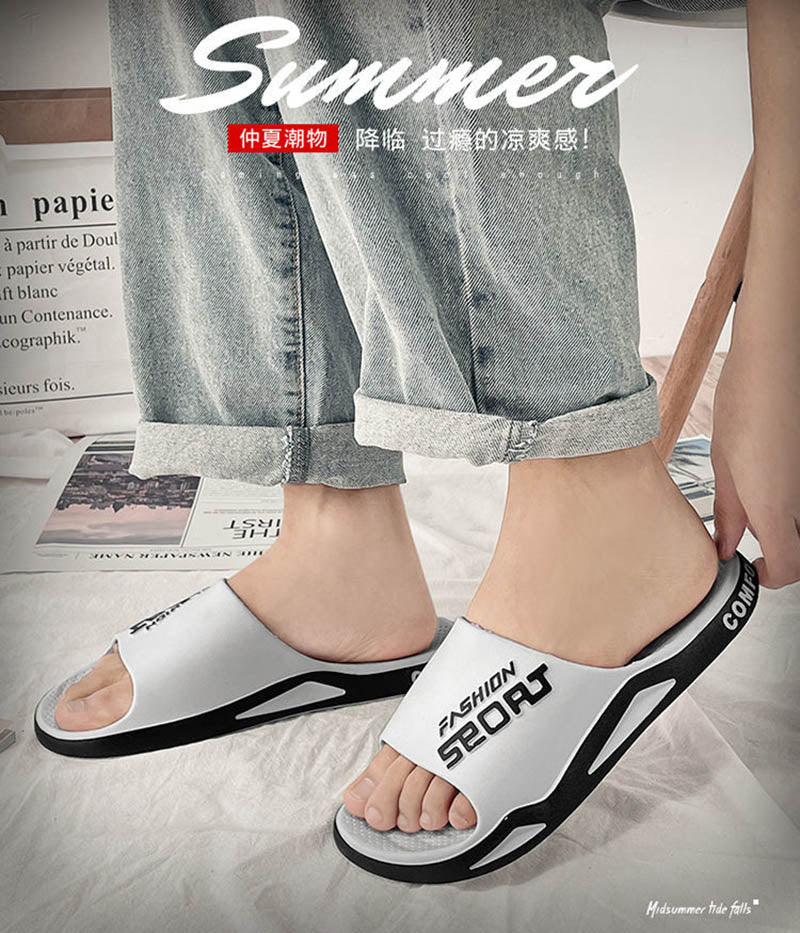 Men's PVC Comfortable Open Toe Slippers