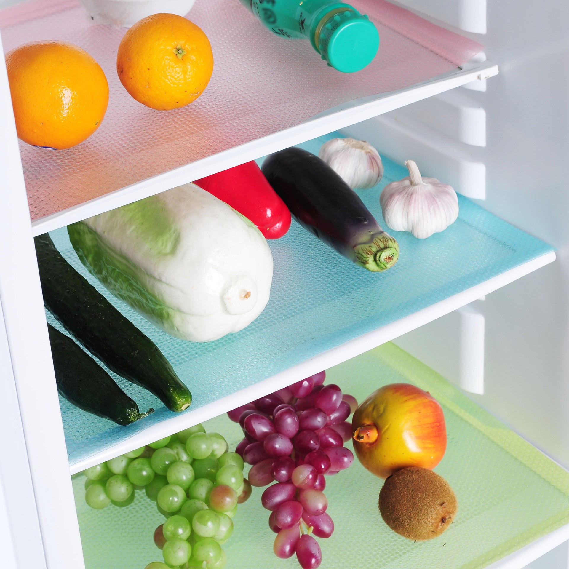 Reusable Waterproof Refrigerator Mats -Set of 4