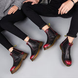 Men Leather Non-slip Ankle Boots