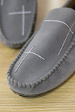 Men's British Style Lazy Loafers Gray