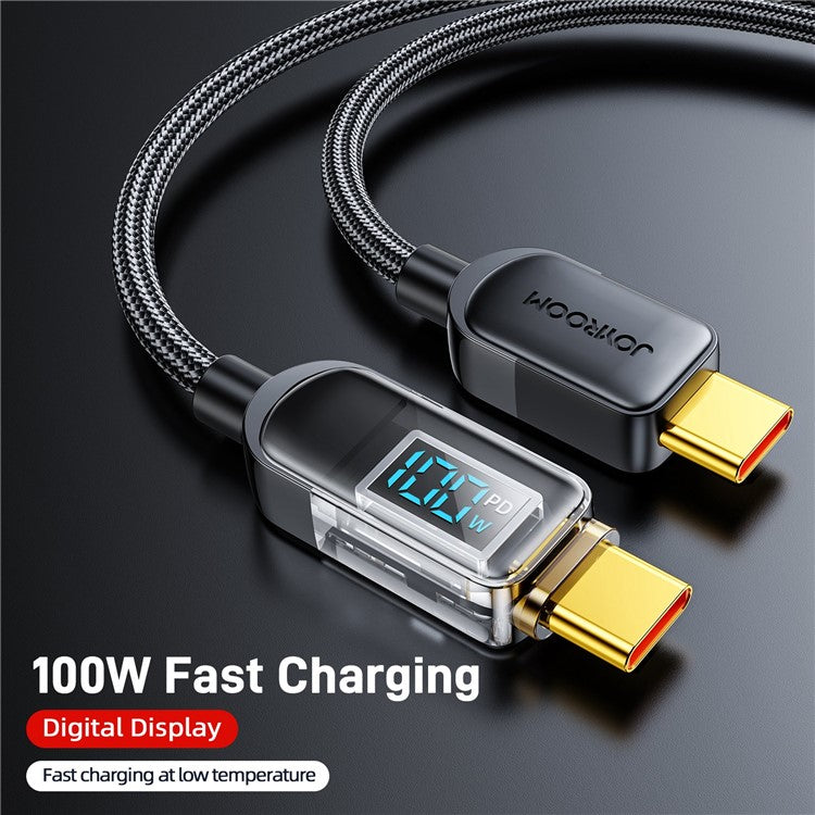 Joyroom S-CC100A4 100W Fast Charging Digital Display Type-C to Type-C Cable