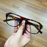 Leopard Round Square Optical Glass