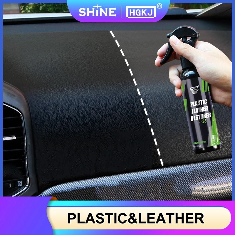 HGKJ Car Plastic Leather Shiner Restorer -100ml