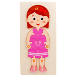 3D Wooden Educational Puzzle for Toddlers
