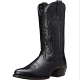 Men's Mid Calf PU Leather Western Boots