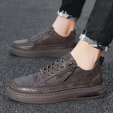 Low-top PU Leather Closed Lace Men's Casual Shoe