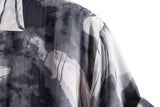 Loose Fit Stand Collar Men's Half Shirt