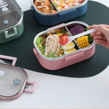 Dual Compartment Stainless Steel Insulated Lunch Box