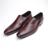 Men's Embossed Leather Formal Shoes