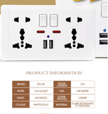 3 in 1 USB Multifunctional Power Socket