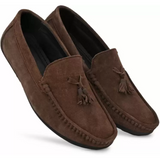 Flooristo Suede Leather Loafers for Men