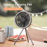 USB Rechargeable Cooling Fan With Night Light & Tripod