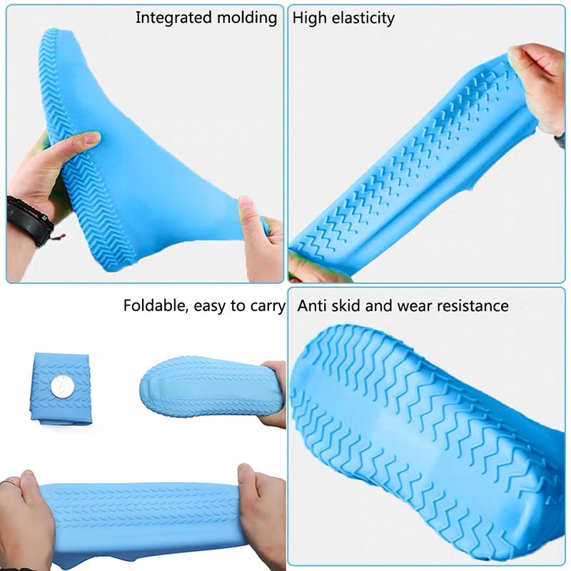 Unisex Waterproof Rainproof Non-Slip Silicone Shoes Cover