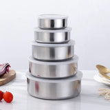 Food Graded Stainless Steel Box- 5 Pcs Set