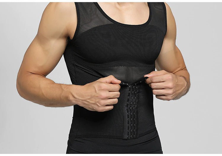 Men's Buckle Adjustable Belly Chest Shaper