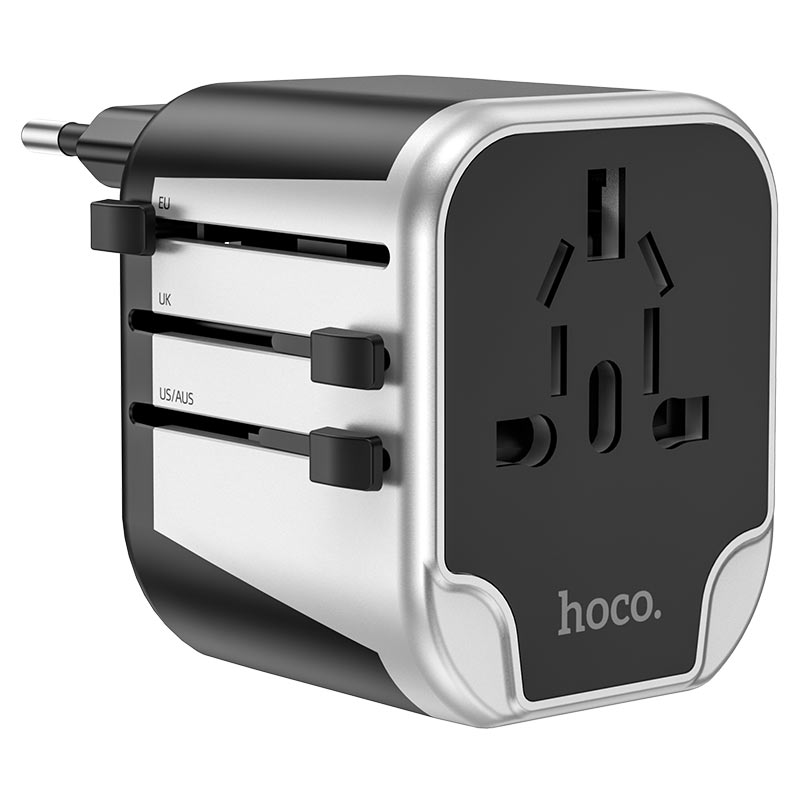 HOCO AC5 4 Plug Standards Double USB Universal Charger