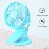 3 Speed Adjustable Mini Clamp Desk Fan