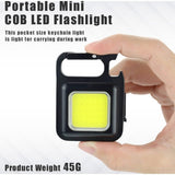 Magnetic Suction Multi-function Keychain COB Emergency Light
