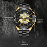 Men's Quartz Luminous Stainless Steel Watch