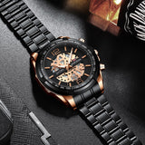 Men's Quartz Luminous Stainless Steel Watch