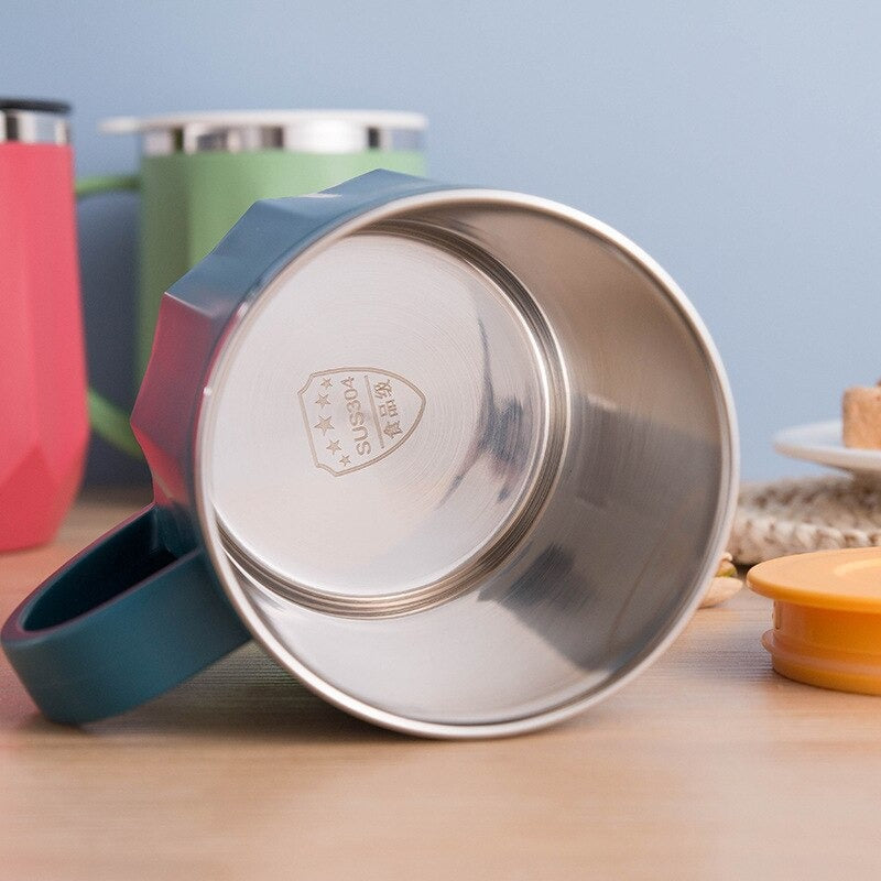 400ml Nordic Insulated Coffee Mug with Handle Lid