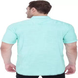 Men Slim Fit Solid Spread Collar Casual Shirt