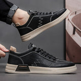 Wear-resist Men Leather Casual Sneaker